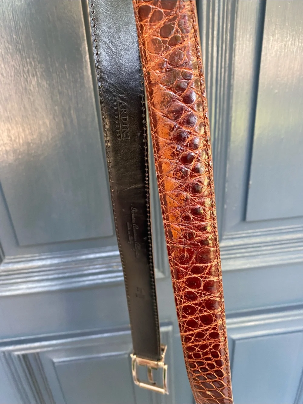 TARDINI Brown Alligator Men’s Belt